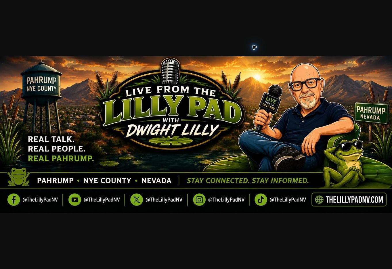 Live From The Lilly Pad with Dwight Lilly overlooking Pahrump, Nevada